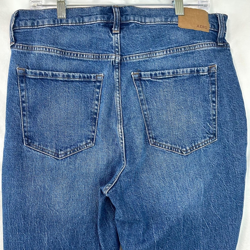 AEROPOSTALE High Rise Flare Bell Bottom Jeans Blue Denim Women Plus 16 Retro 70s - Picture 4 of 7